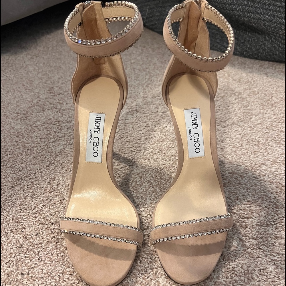 Dochas Embellished Ankle Strap Sandal.
